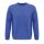 Uniszex  organikus környakas pulóver frottír béléssel, SOL'S SO03574, Royal Blue-S