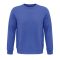 Uniszex  organikus környakas pulóver frottír béléssel, SOL'S SO03574, Royal Blue-XL