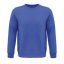 Uniszex  organikus környakas pulóver frottír béléssel, SOL'S SO03574, Royal Blue-XL