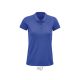 Női PLANET organikus rövid ujjú galléros póló, SOL'S SO03575, Royal Blue-XS