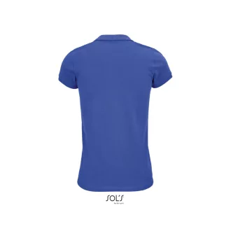   Női PLANET organikus rövid ujjú galléros póló, SOL'S SO03575, Royal Blue-XS