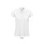 Női PLANET organikus rövid ujjú galléros póló, SOL'S SO03575, White-2XL