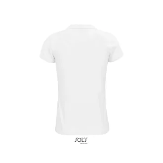   Női PLANET organikus rövid ujjú galléros póló, SOL'S SO03575, White-XS