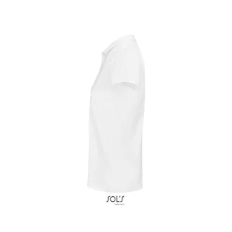   Női PLANET organikus rövid ujjú galléros póló, SOL'S SO03575, White-XS