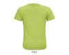 Gyerek CRUSADER környakas rövid ujjú pamut póló, SOL'S SO03580, Apple Green-2A