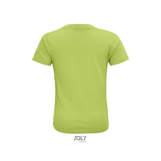   Gyerek CRUSADER környakas rövid ujjú pamut póló, SOL'S SO03580, Apple Green-2A