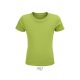 Gyerek CRUSADER környakas rövid ujjú pamut póló, SOL'S SO03580, Apple Green-4A