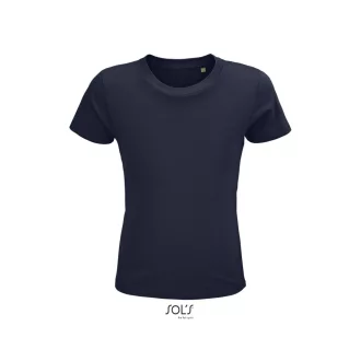   Gyerek CRUSADER környakas rövid ujjú pamut póló, SOL'S SO03580, French Navy-2A