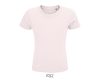 Gyerek CRUSADER környakas rövid ujjú pamut póló, SOL'S SO03580, Pale Pink-2A
