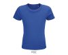 Gyerek CRUSADER környakas rövid ujjú pamut póló, SOL'S SO03580, Royal Blue-2A