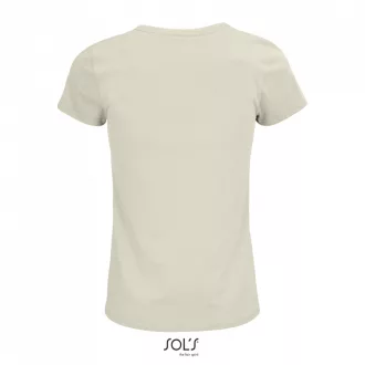   Női CRUSADER  organikus pamutból készült rövid ujjú póló , SOL'S SO03581, Natural-S