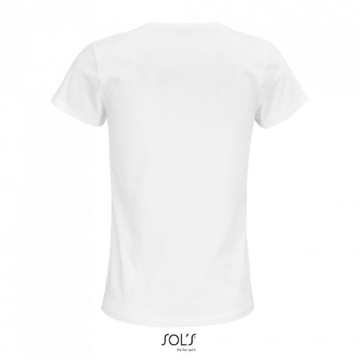 Női CRUSADER  organikus pamutból készült rövid ujjú póló , SOL'S SO03581, White-3XL
