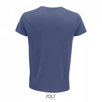   Férfi CRUSADER környakas rövid ujjú póló organikus pamutból, SOL'S SO03582, Denim-S