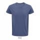 Férfi CRUSADER környakas rövid ujjú póló organikus pamutból, SOL'S SO03582, Denim-XL