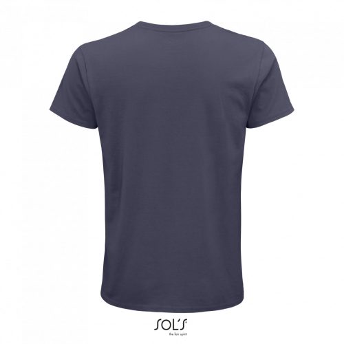 Férfi CRUSADER környakas rövid ujjú póló organikus pamutból, SOL'S SO03582, Mouse Grey-2XL