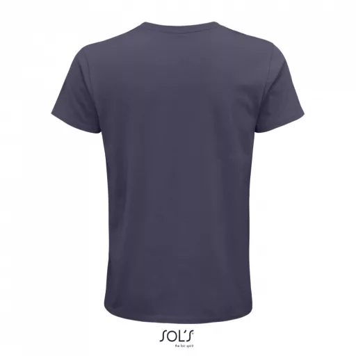 Férfi CRUSADER környakas rövid ujjú póló organikus pamutból, SOL'S SO03582, Mouse Grey-2XL