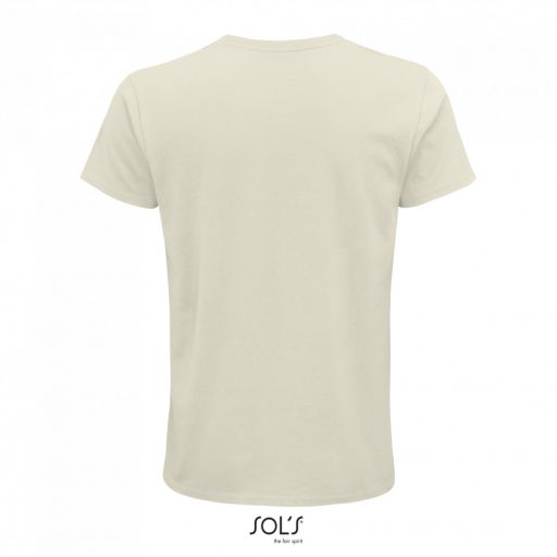 Férfi CRUSADER környakas rövid ujjú póló organikus pamutból, SOL'S SO03582, Natural-S