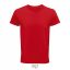 Férfi CRUSADER környakas rövid ujjú póló organikus pamutból, SOL'S SO03582, Red-S