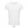 Férfi CRUSADER környakas rövid ujjú póló organikus pamutból, SOL'S SO03582, White-L