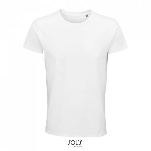 Férfi CRUSADER környakas rövid ujjú póló organikus pamutból, SOL'S SO03582, White-XL