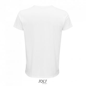   Férfi CRUSADER környakas rövid ujjú póló organikus pamutból, SOL'S SO03582, White-XS