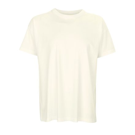 Férfi BOXY széles fazonú organikus rövid ujjú póló, SOL'S SO03806, Creamy White-2XL