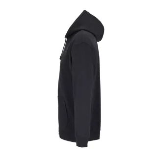   Uniszex kapucnis cipzáras pulóver, SOL'S SO03812, Black-S
