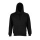 Uniszex  kapucnis pulóver, SOL'S SO03815, Black-S