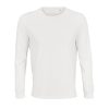 Uniszex PIONEER kereknyakú hosszú ujjú póló, SOL'S SO03982, White-L