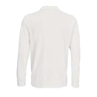   Férfi PRIME hosszú ujjú galléros póló, SOL'S SO03983, White-2XL