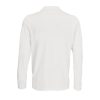 Férfi PRIME hosszú ujjú galléros póló, SOL'S SO03983, White-S