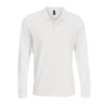 Férfi PRIME hosszú ujjú galléros póló, SOL'S SO03983, White-S