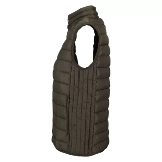   Női STREAM oldalzsebes cipzáras steppelt mellény, SOL'S SO04021, Army-S