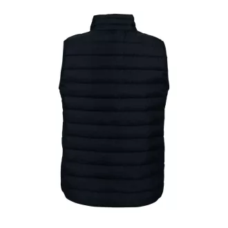   Női STREAM oldalzsebes cipzáras steppelt mellény, SOL'S SO04021, Black-S