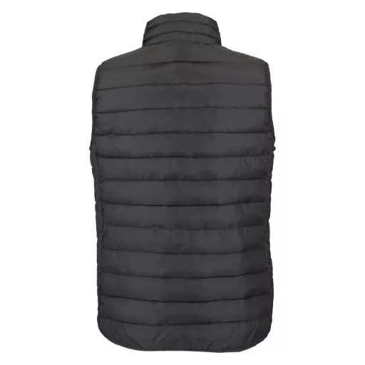 Női STREAM oldalzsebes cipzáras steppelt mellény, SOL'S SO04021, Charcoal Grey-L