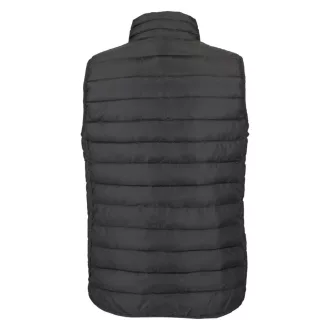   Női STREAM oldalzsebes cipzáras steppelt mellény, SOL'S SO04021, Charcoal Grey-S