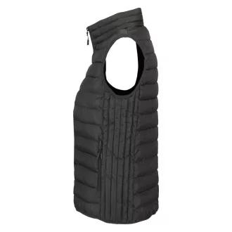   Női STREAM oldalzsebes cipzáras steppelt mellény, SOL'S SO04021, Charcoal Grey-S