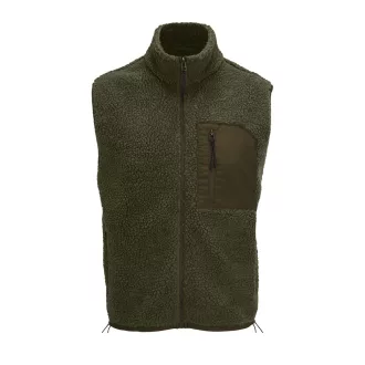   Uniszex FURY polár mellény, SOL'S SO04041, Army/Dark Army-XS