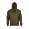 SOL'S Condor, unisex kapucnis pulóver, SO04181-03815, Army-S