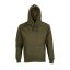 SOL'S Condor, unisex kapucnis pulóver, SO04181-03815, Army-S