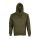 SOL'S Condor, unisex kapucnis pulóver, SO04181-03815, Army-XS