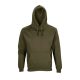 SOL'S Condor, unisex kapucnis pulóver, SO04181-03815, Army-XS