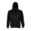 SOL'S Condor, unisex kapucnis pulóver, SO04181-03815, Black-XS