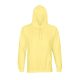 SOL'S Condor, unisex kapucnis pulóver, SO04181-03815, Light Yellow-XS