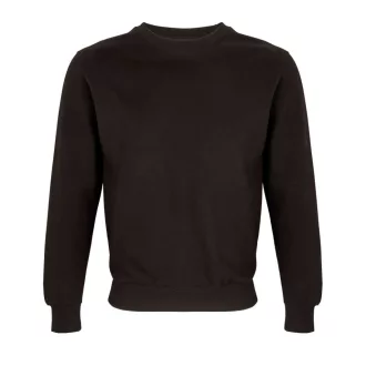   SOL'S Columbia, unisex környakas pulóver, SO04182-03814, Black-S