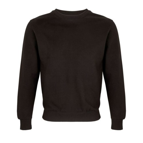 SOL'S Columbia, unisex környakas pulóver, SO04182-03814, Black-S
