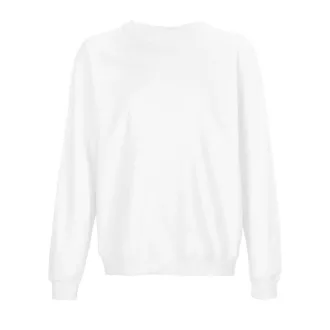   SOL'S Columbia, unisex környakas pulóver, SO04182-03814, White-S