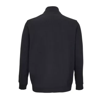   Uniszex elől végig cipzáros, galléros pulóver, SOL'S SO04240, Black-S