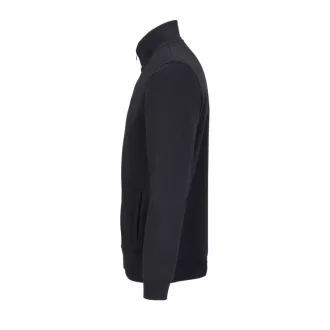   Uniszex elől végig cipzáros, galléros pulóver, SOL'S SO04240, Black-S