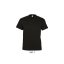 Férfi VICTORY V-nyakú rövid ujjú póló, SOL'S SO11150, Deep Black-XL